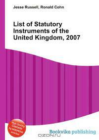 List of Statutory Instruments of the United Kingdom, 2007