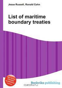 List of maritime boundary treaties