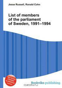 List of members of the parliament of Sweden, 1991–1994