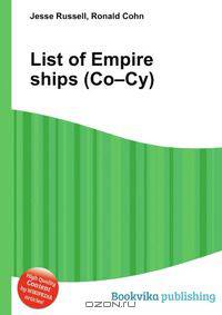 List of Empire ships (Co–Cy)