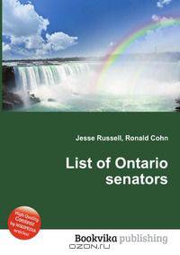 List of Ontario senators