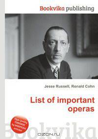 List of important operas