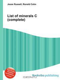 List of minerals C (complete)