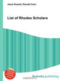List of Rhodes Scholars