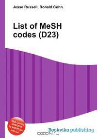 List of MeSH codes (D23)
