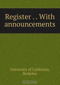Register . . With announcements