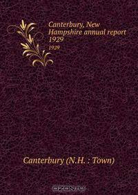 Canterbury, New Hampshire annual report