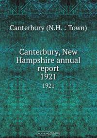 Canterbury, New Hampshire annual report