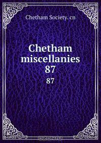 Chetham miscellanies