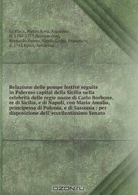 Relazione delle pompe festive seguite in Palermo capital della Sicilia nella celebrita delle regie nozze di Carlo Borbone, re di Sicilia, e di Napoli, con Maria Amalia, principessa di Polonia, e di Sassonia : per disposizione dell