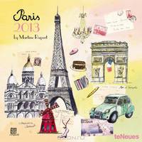 2013 Paris Wall Calendar