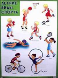 Летние виды спорта. Плакат