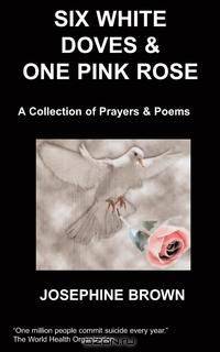 Six White Doves & One Pink Rose