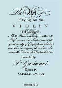 The Art of Playing on the Violin. [Facsimile of 1751 edition].