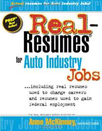 Real-Resumes for Auto Industry Jobs