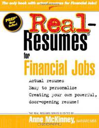 Real Resumes for Financial Jobs