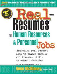 Real-Resumes for Human Resources & Personnel Jobs