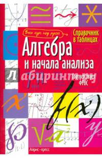Справочник в таблицах. Алгебра и начала анализа. 7-11 классы