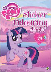 Sticker Colouring Book