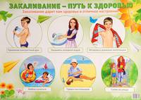 Демонстрационный плакат "Закаливание - путь к здоровью", А-2