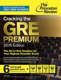 Cracking GRE w/6 Practice Tests & online access, 2015