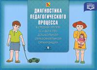 Диагностика педагогического процесса в средней группе (с 4 до 5 лет) дошкольной образовательной организации. Разработано в соответствии с ФГОС.