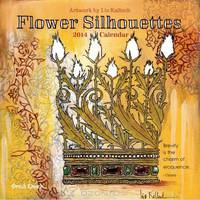 2014 Flower Silhouettes Wall Calendar