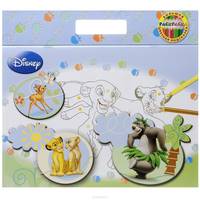 Животные Disney. Большая раскраска - цветная подсказка.