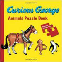 Curious George Animals Puzzle Book. Board book