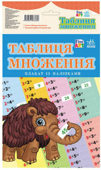 Таблица умножения - Плакат с наклейками