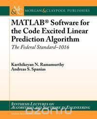 MATLAB Software for the Code Excited Linear Prediction Algorithm