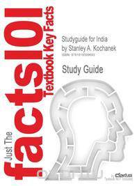 Studyguide for India by Kochanek, Stanley A., ISBN 9780495007494