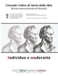 Giornale Critico Di Storia Delle Idee No. 1/2009