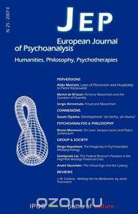 Jep European Journal of Psychoanalysis 25