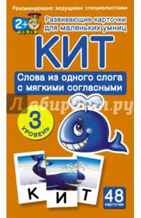 КИТ. Слова из одного слога с мягкими согласными. З уровень