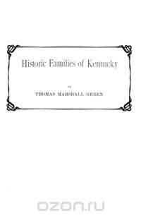 Historic Families of Kentucky