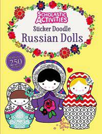 Sticker Doodle. Russian Dolls