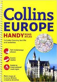 Collins Europe Handy Road Atlas (spiral-bound)