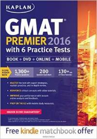 Kaplan GMAT Premier 2016 with 6 Practice Tests (+ Blu-ray)