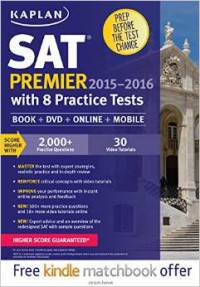 Kaplan SAT Premier 2015-2016 with 8 Practice Tests (+ CD-ROM)