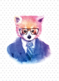 Блокнот для записей "Серьезный лис" (А6)