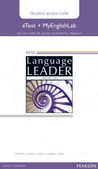 New Language Leader Advanced eText Access Card with MyEnglishLab Pack