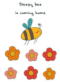 Блокнот для записей &quot;Sleepy bee is coming home&quot; (А6)