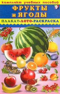 Фрукты и ягоды. Плакат. Лото. Раскраска. Комплект учебных пособий