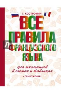 Все правила французского языка для школьников в схемах и таблицах