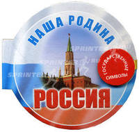 Наша родина - Россия. Государственные символы. Книга на магните