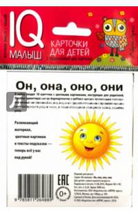 Умный малыш. Он, она, они, оно. Набор карточек для детей.