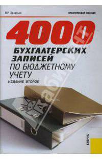 4000 бухгалтерских записей по бюджетному учету