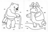 Сказки-раскраски. Заюшкина избушка. 3-4 года