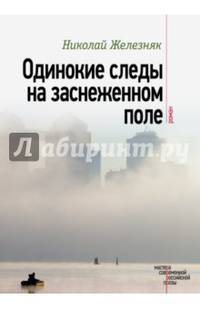 Одинокие следы на заснеженном поле